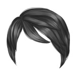 black hair-6-8